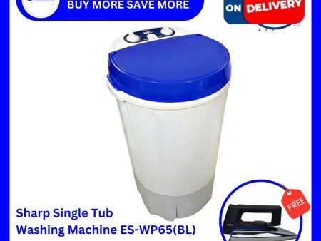 Sharp Single Tub Washing Machine ES-WP65(BL) Supply