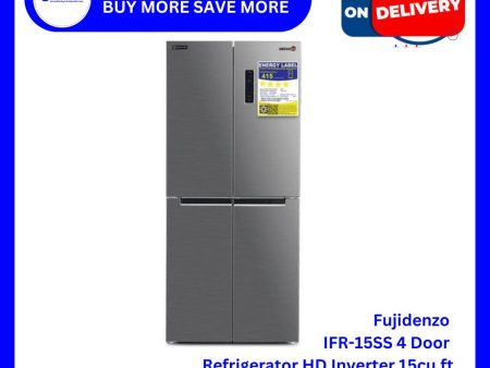 Fujidenzo IFR-15SS 4Door Refrigerator HD Inverter 15cu. ft. Hot on Sale