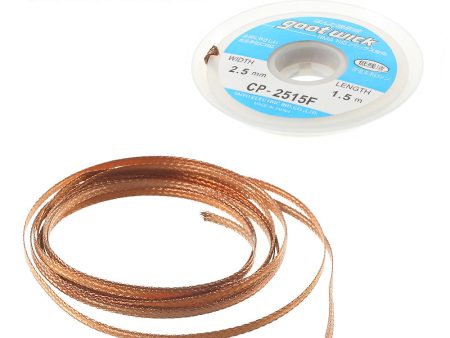 GOOT Wick 2.5mmx1.5m Desoldering Remover Braid Cable CP-2515F For Cheap