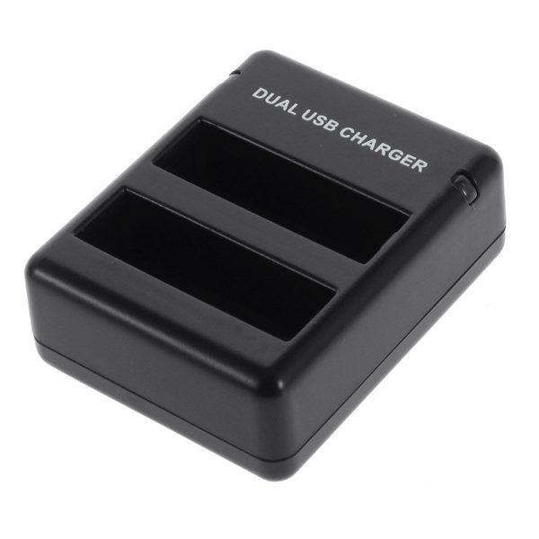 Portable Dual Ports Battery Charger for GoPro Hero 4 on Sale