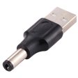 10Pcs DC Power Plug 5.5 x 2.1mm Male To USB 2.0 Adapter Discount