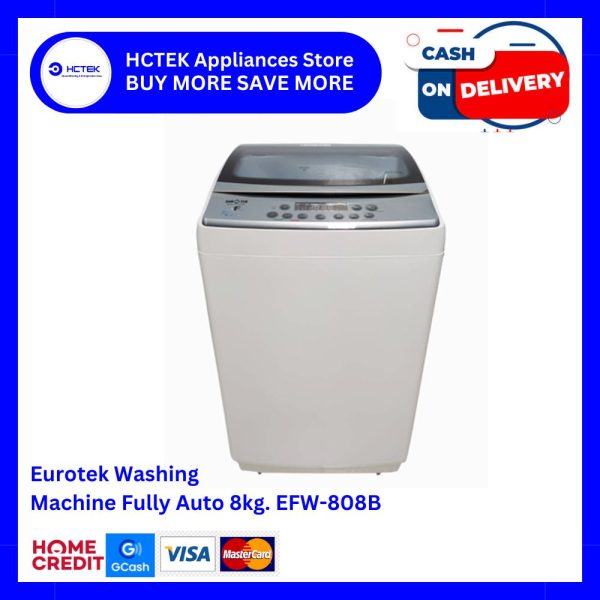 Eurotek Washing Machine Fully Auto 8kg. EFW-808B Sale