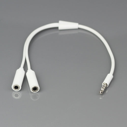 3.5mm 1 Male to 2 Female Audio Splitter Cable Earphone Connection Cord on Sale