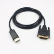 1.8m DisplayPort DP Male to DVI-D Cord Cable Adapter Online Sale