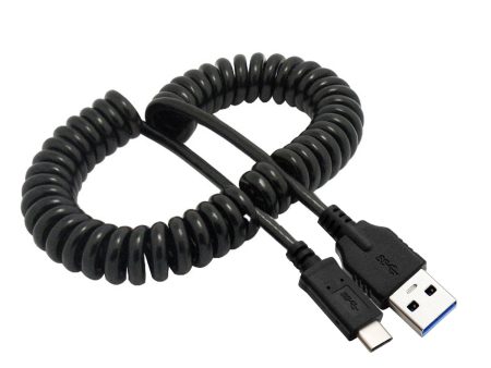 CY UC-080 USB-C Male to USB3.0 A Male Spring Cable Fashion