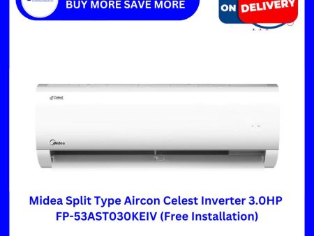 Midea Split Type Aircon Celest Inverter 3.0HP FP-53AST030KEIV Online