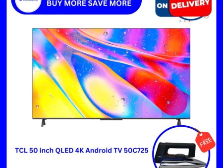 TCL 50inch QLED 4K Android TV 50C725 For Discount