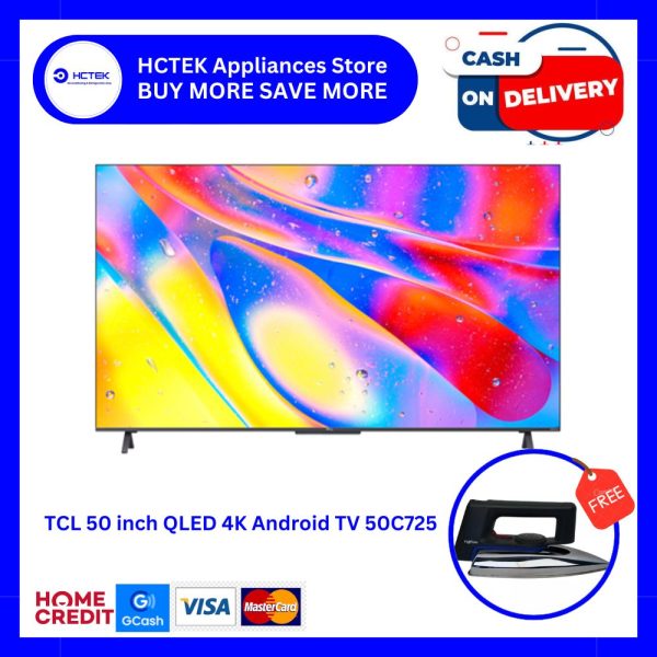 TCL 50inch QLED 4K Android TV 50C725 For Discount