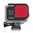 For Gopro 8 Waterproof Case+Red Purple Pink Filter Sale