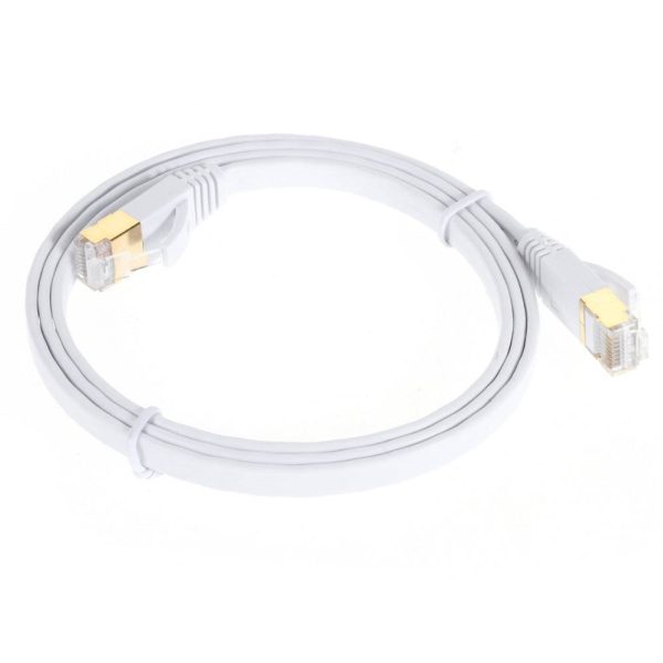 1M CAT-7 10 Gigabit Ethernet Flat Patch Cable Fashion