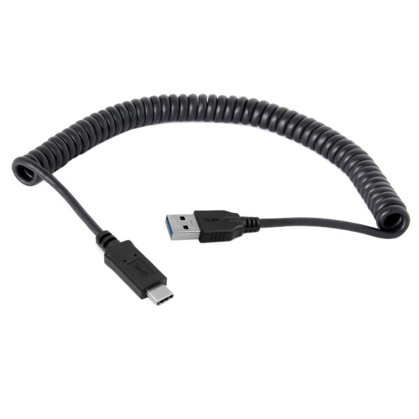 CY UC-080 USB-C Male to USB3.0 A Male Spring Cable Fashion