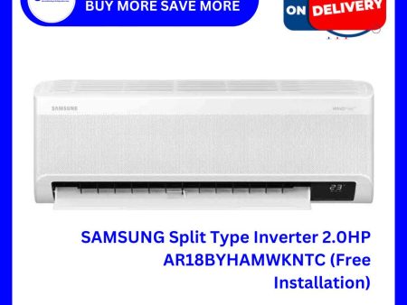 SAMSUNG Split Type Inverter 2.0HP AR18BYHAMWKNTC (Free Installation) Sale