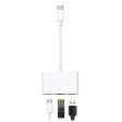 Type-C to RJ45 + USB + Type-C OTG Adapter Cable Online